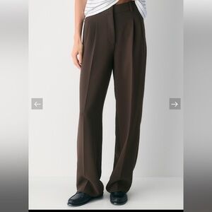 Aritzia Wilfred Effortless Pants size 10, Chestnut Brown